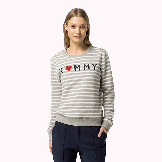 Tommy Hilfiger Tommy Striped Cotton Sweatshirt
