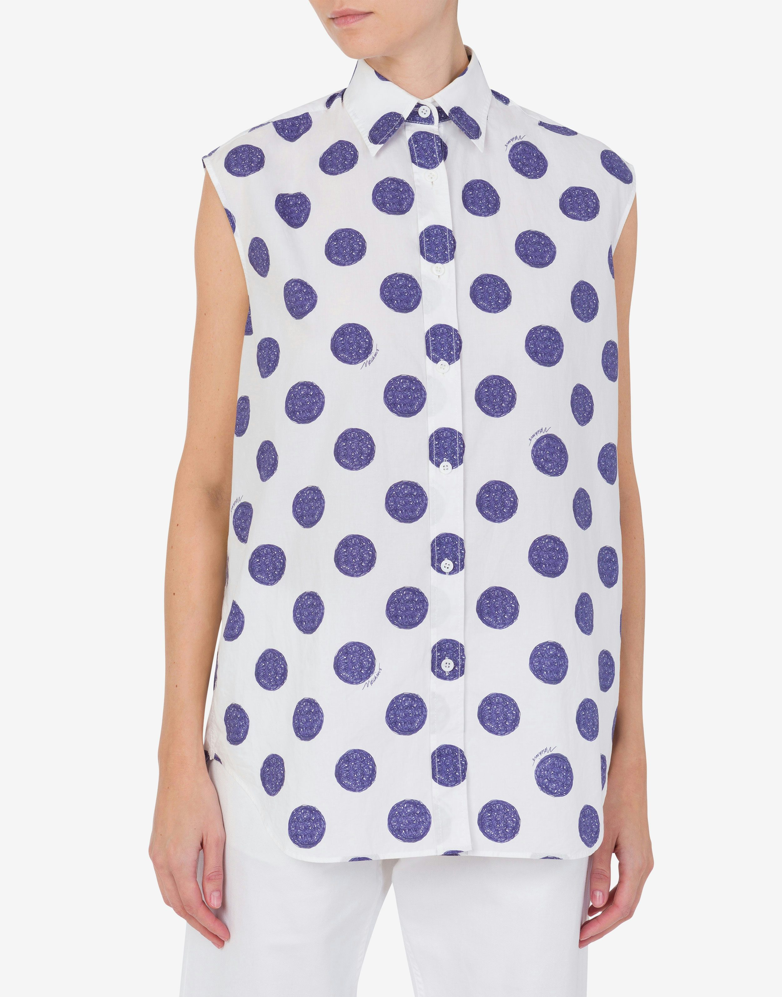 Biro Polka Dots poplin top