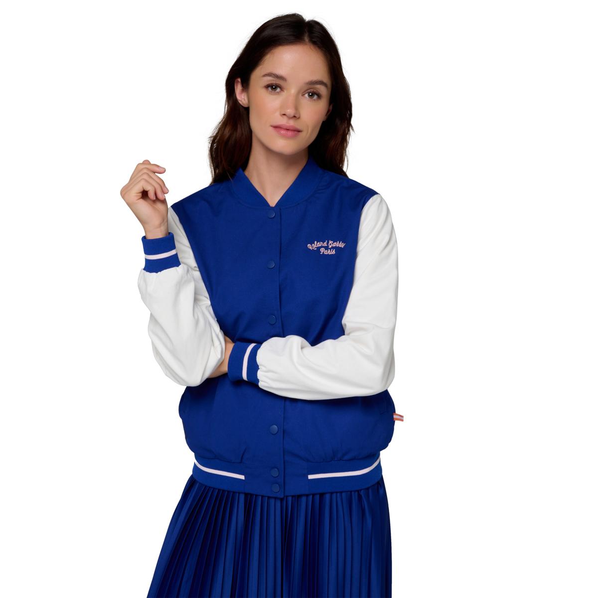 Roland-Garros Stripes teddy Woman - Navy - ROLAND-GARROS