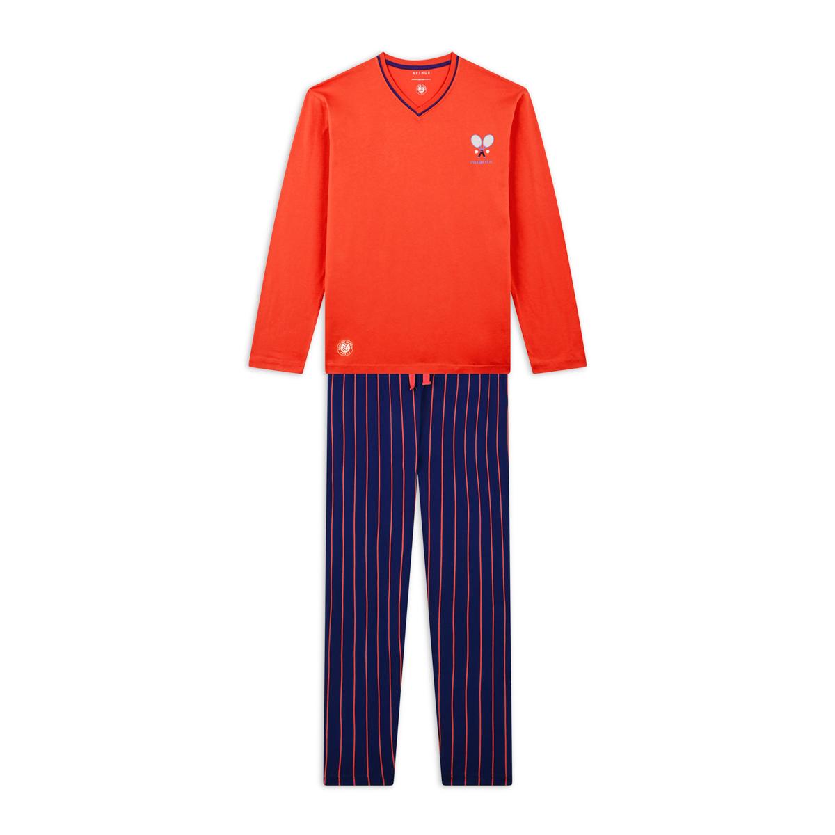 Arthur x Roland-Garros unisex pyjamas - clay and navy - ROLAND-GARROS
