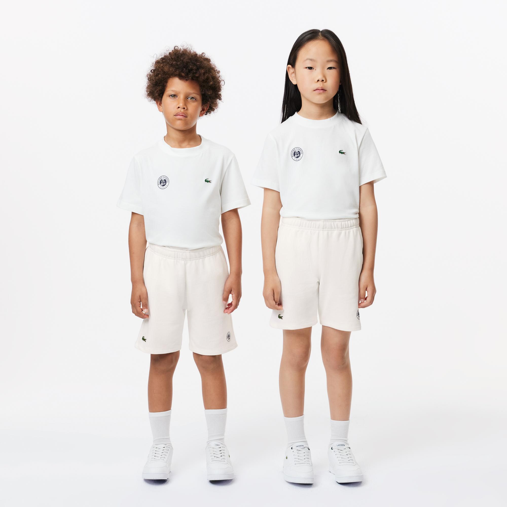 Boys’ Lacoste Sport Roland Garros Edition Organic Cotton Shorts - ROLAND-GARROS