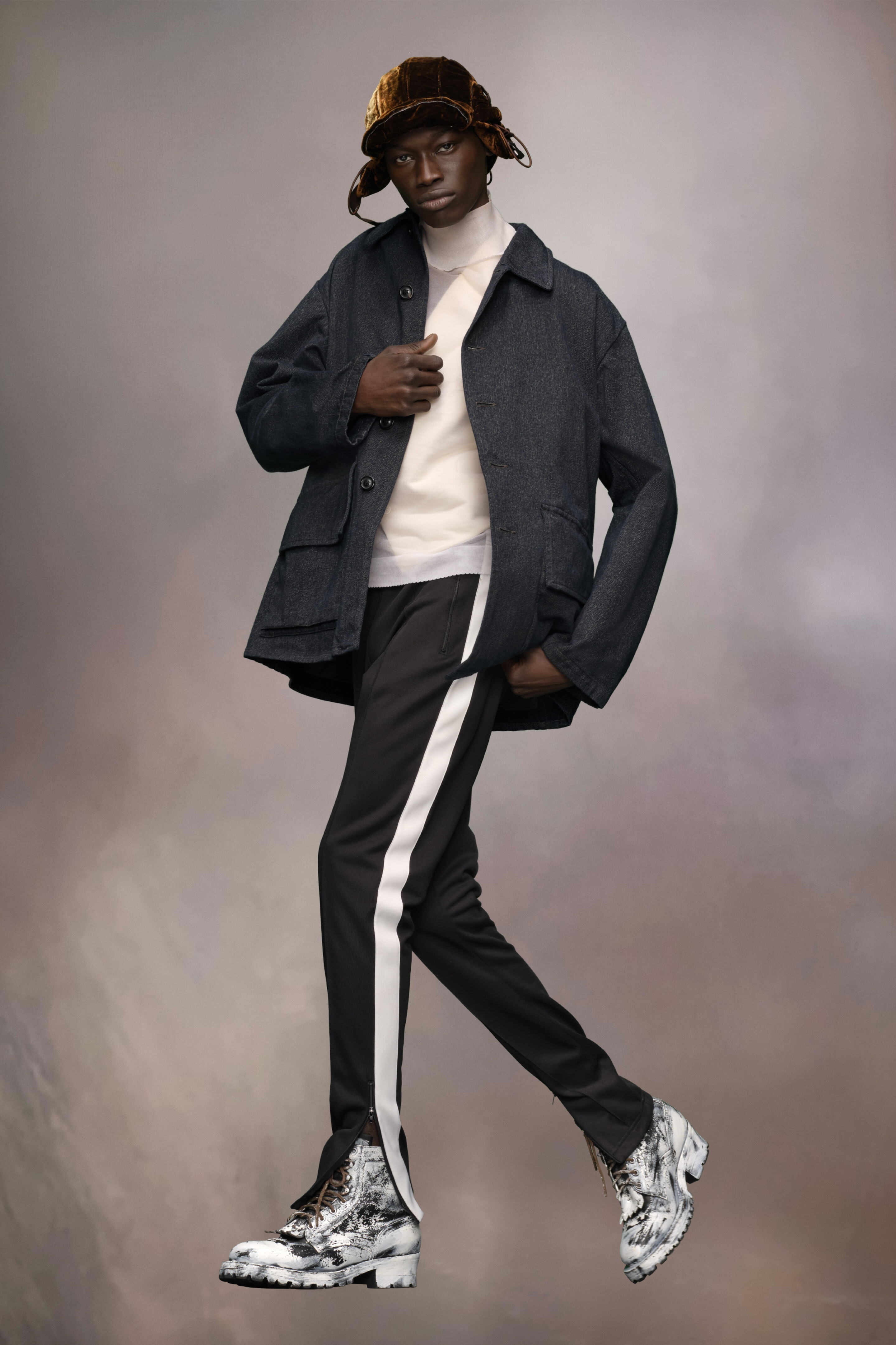 Cotton caban jacket