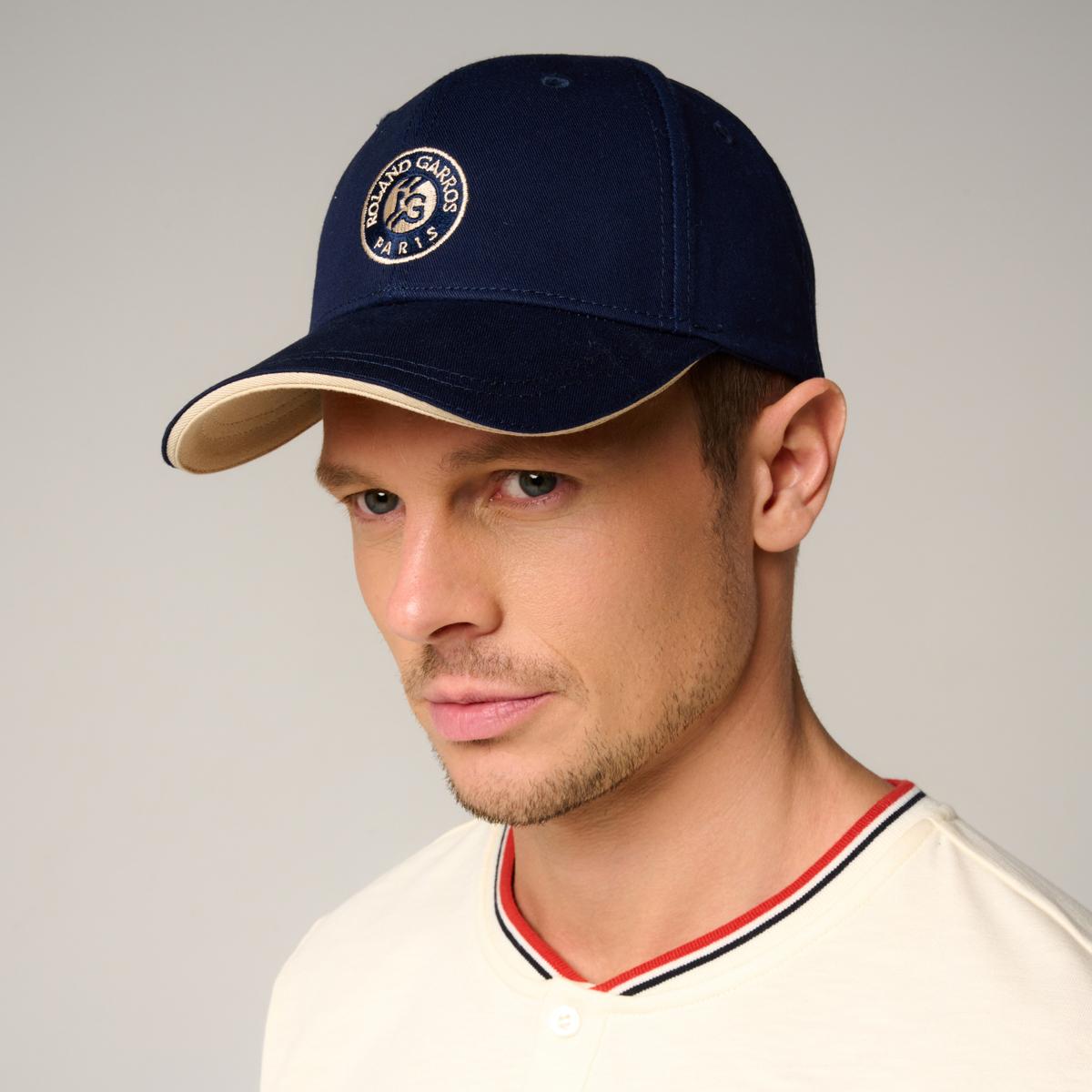 Roland-Garros Unisex Monochrome Logo Cap - Navy - ROLAND-GARROS