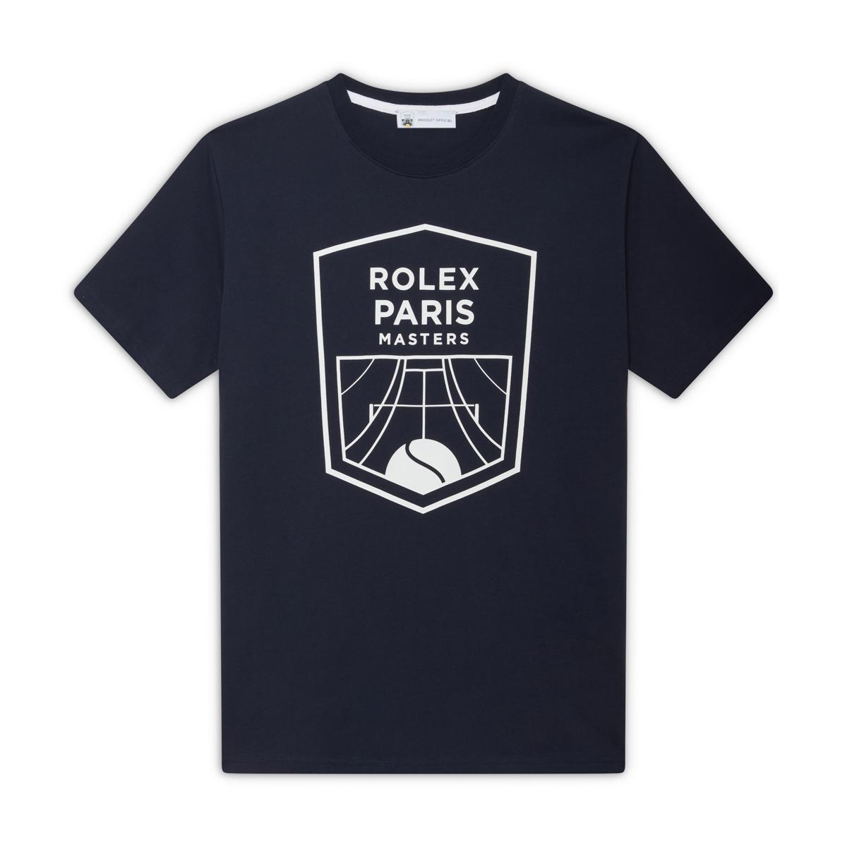 Unisex Rolex Paris Masters men T-shirt - Navy - ROLAND-GARROS