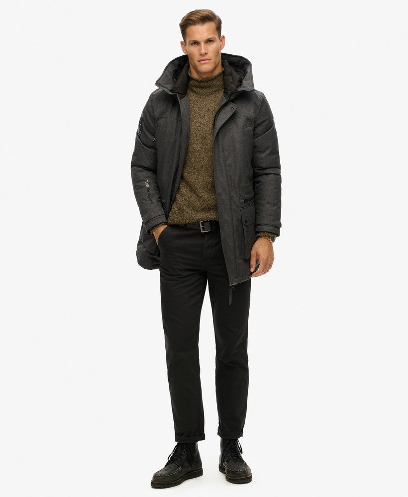 City Tweed Padded Parka Jacket