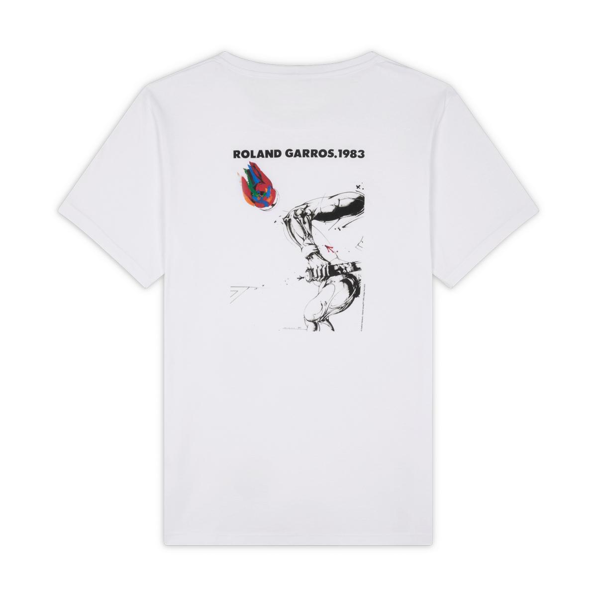 Men's Official Poster T-Shirt 1983 - White - ROLAND-GARROS