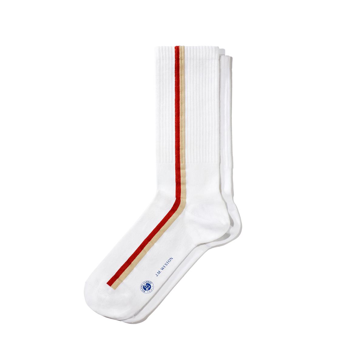 J.M. Weston x Roland-Garros pair of socks - White - ROLAND-GARROS