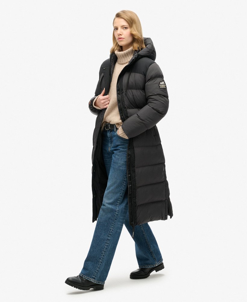 Rip-Stop Longline Puffer Coat
