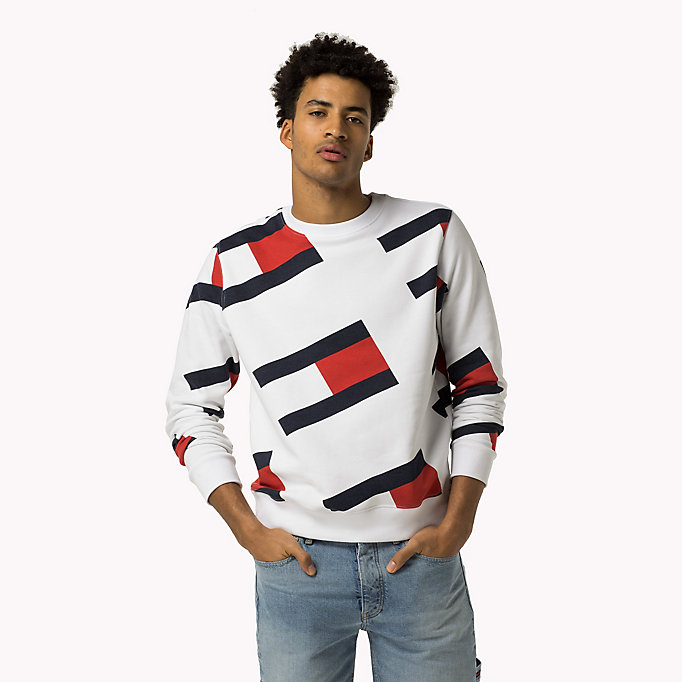 Tommy Hilfiger All-Over Flag Sweatshirt