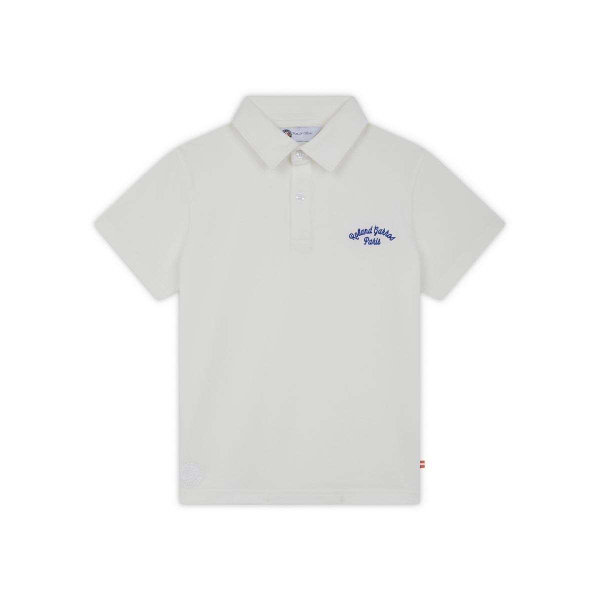Roland-Garros Stripes Boy Polo - Ecru - ROLAND-GARROS