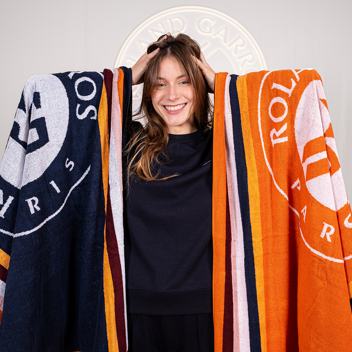 2024 Roland-Garros Official Unisex Player Towel - Navy - ROLAND-GARROS