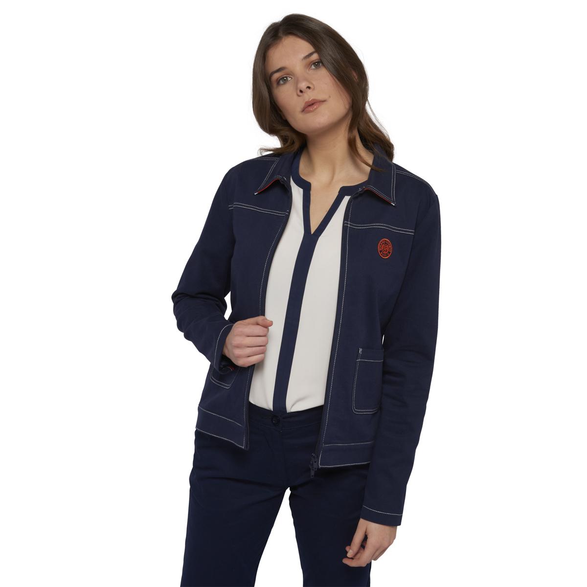Roland-Garros woman jacket - blue navy - ROLAND-GARROS