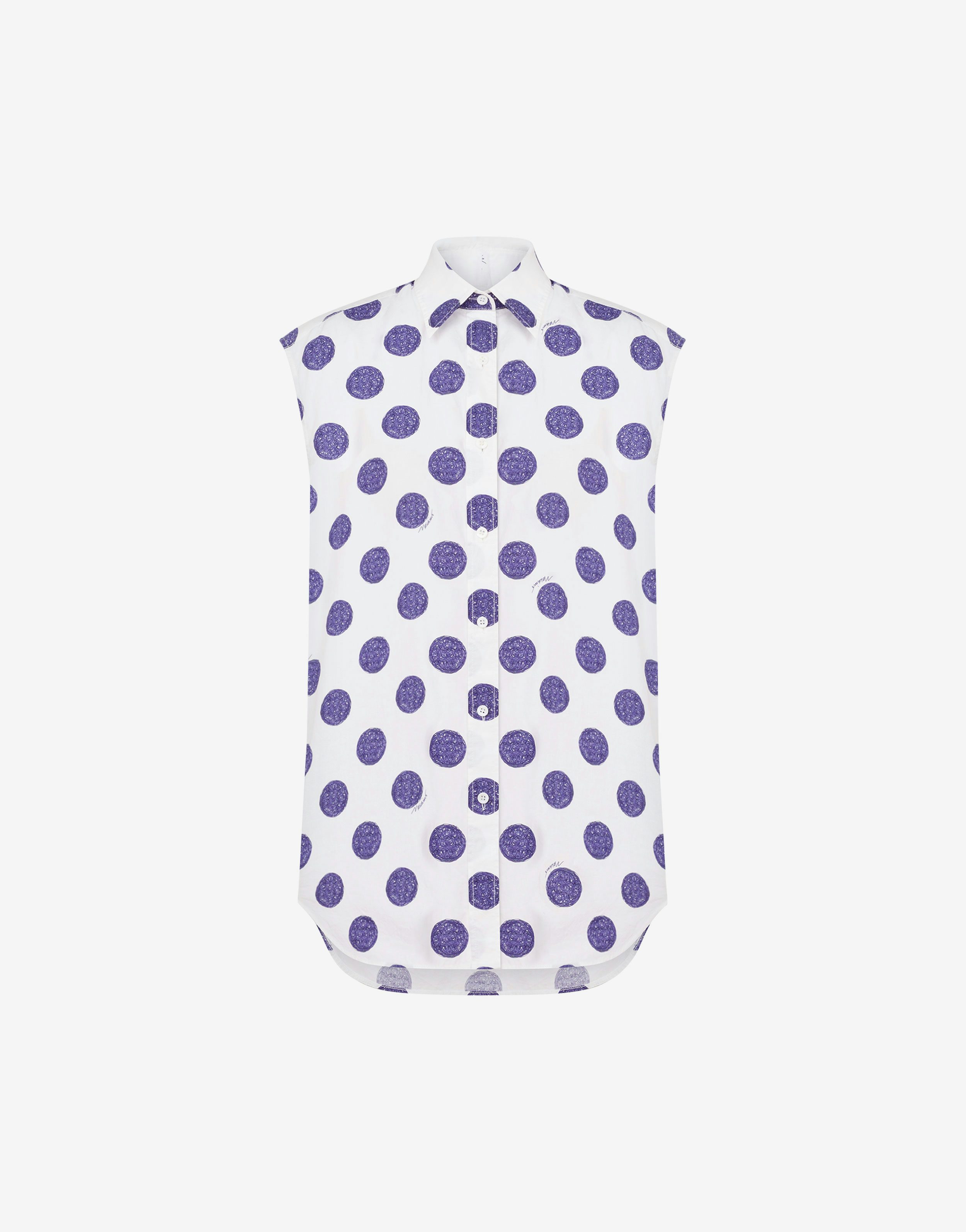 Biro Polka Dots poplin top