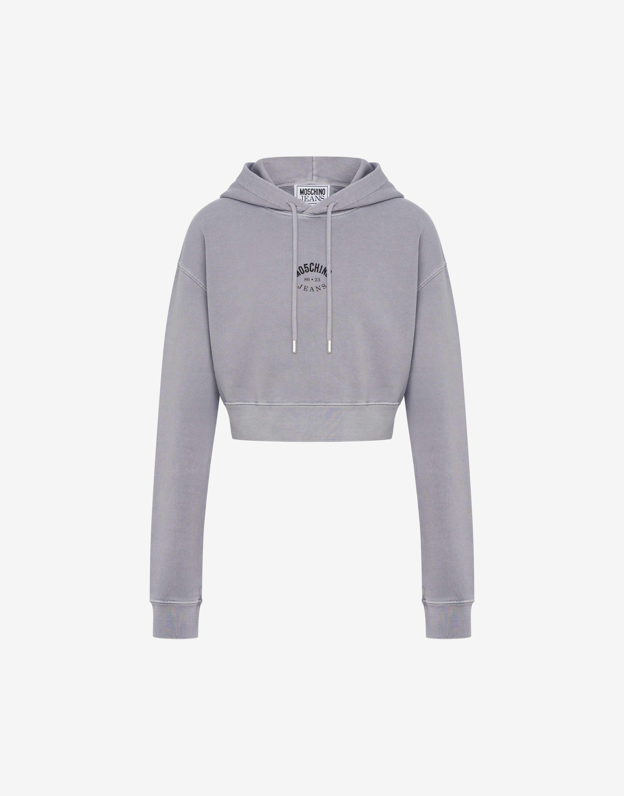 Cropped cotton sweatshirt
