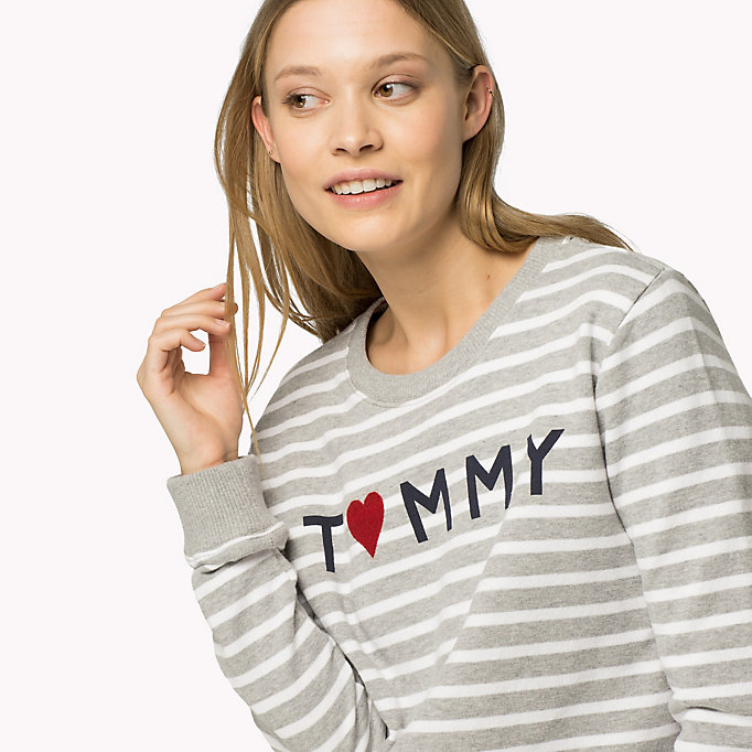 Tommy Hilfiger Tommy Striped Cotton Sweatshirt