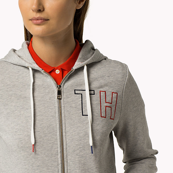 Tommy Hilfiger Logo Cotton Hooded Sweatshirt