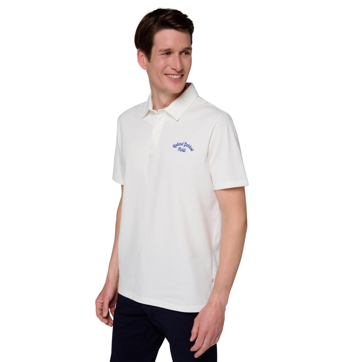 Roland-Garros Stripes Man Polo - Ecru - ROLAND-GARROS