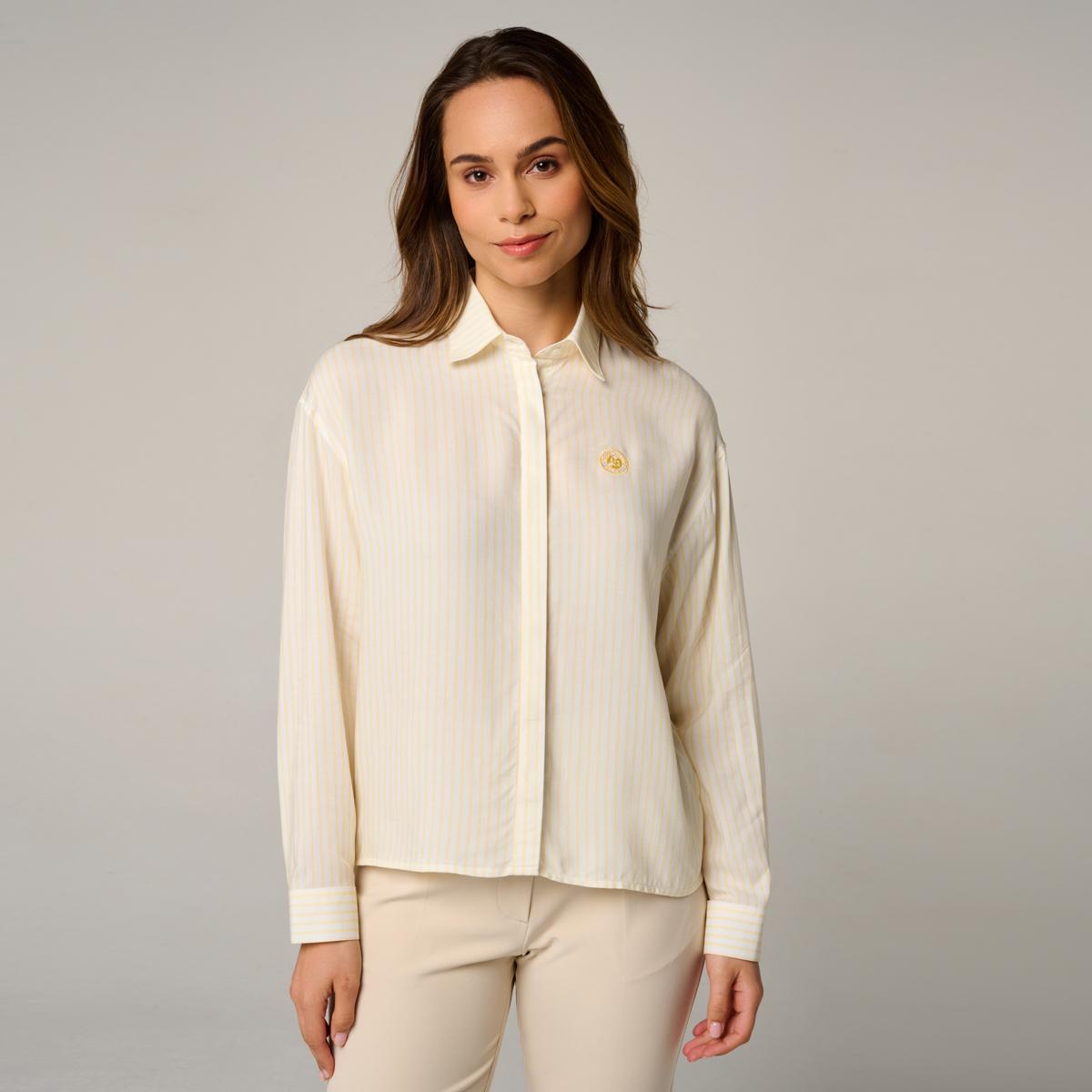 Roland-Garros woman Heritage Shirt - White - ROLAND-GARROS
