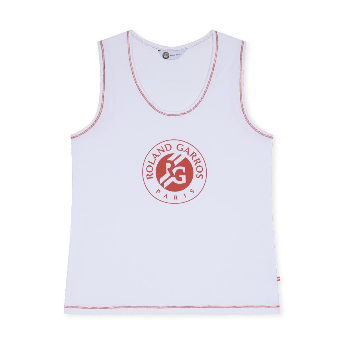 Big Logo Tank Top Women Roland-Garros - White - ROLAND-GARROS