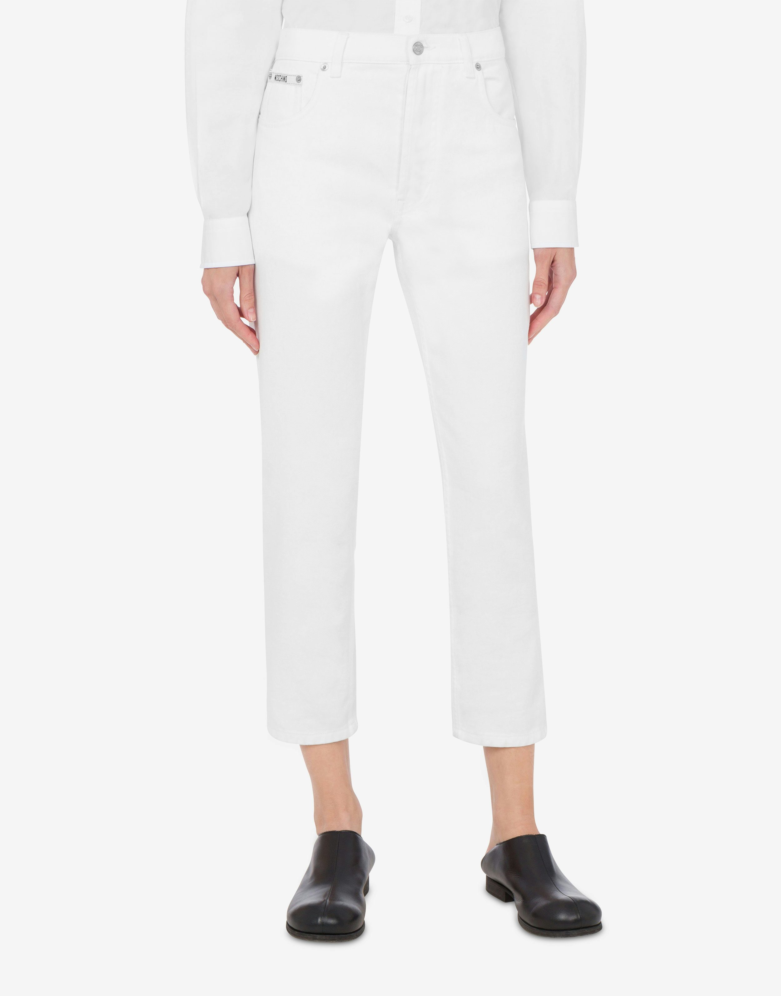 Cropped Cotton Bull Trousers