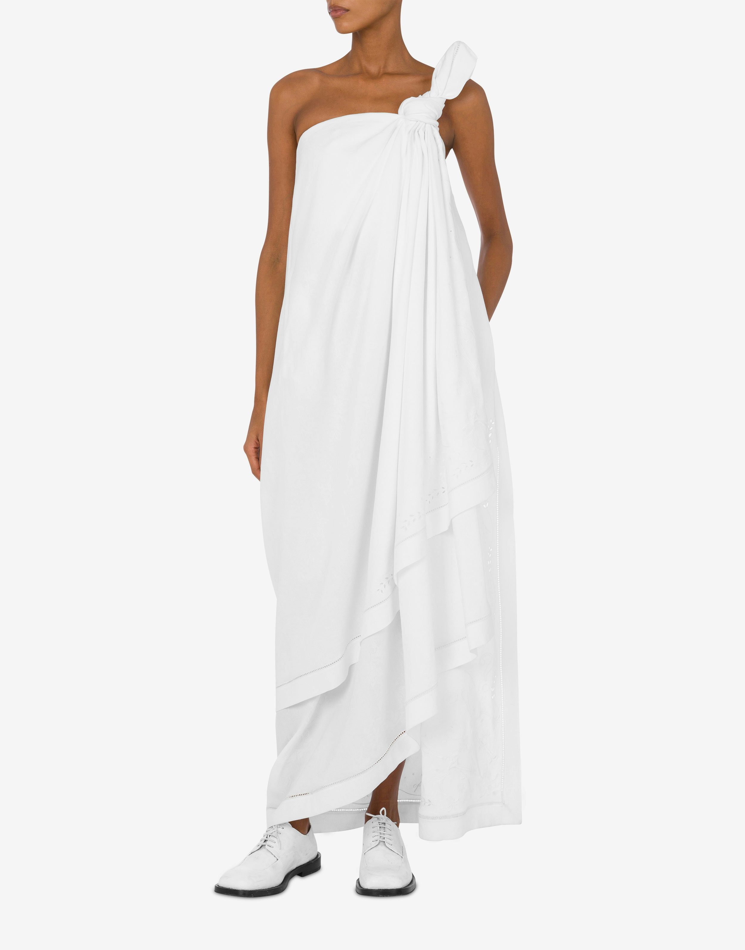 Cotton blend bustier dress M Embroidery