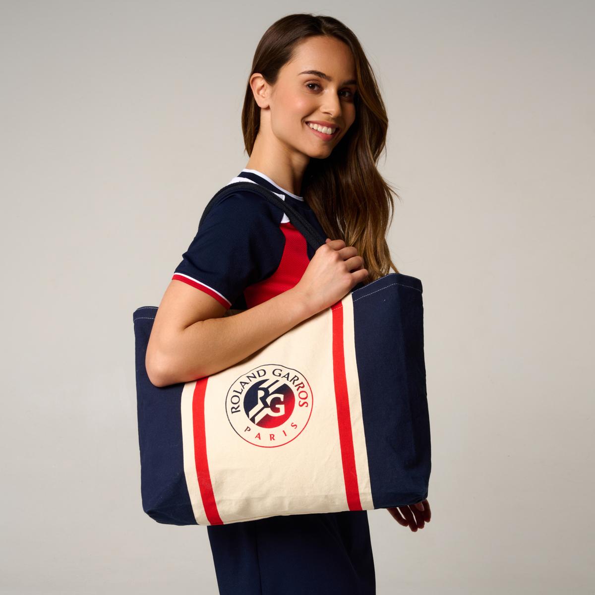 Roland-Garros Tricolore shopping bag - Multicolor - ROLAND-GARROS