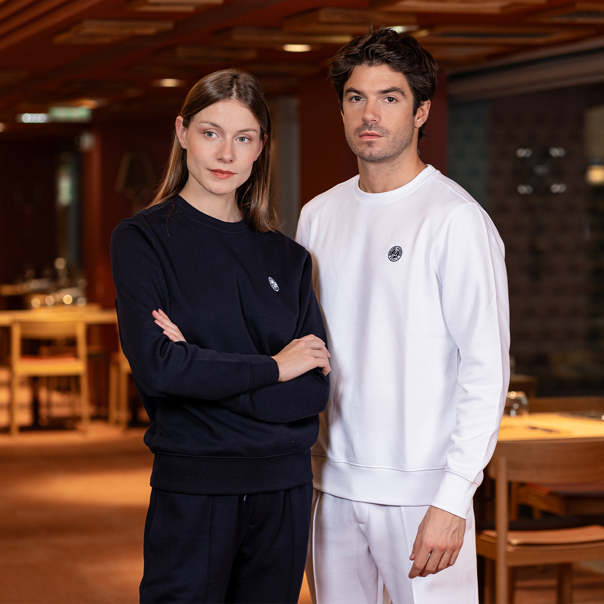 Roland-Garros Unisex Essentiels sweat - Navy - ROLAND-GARROS