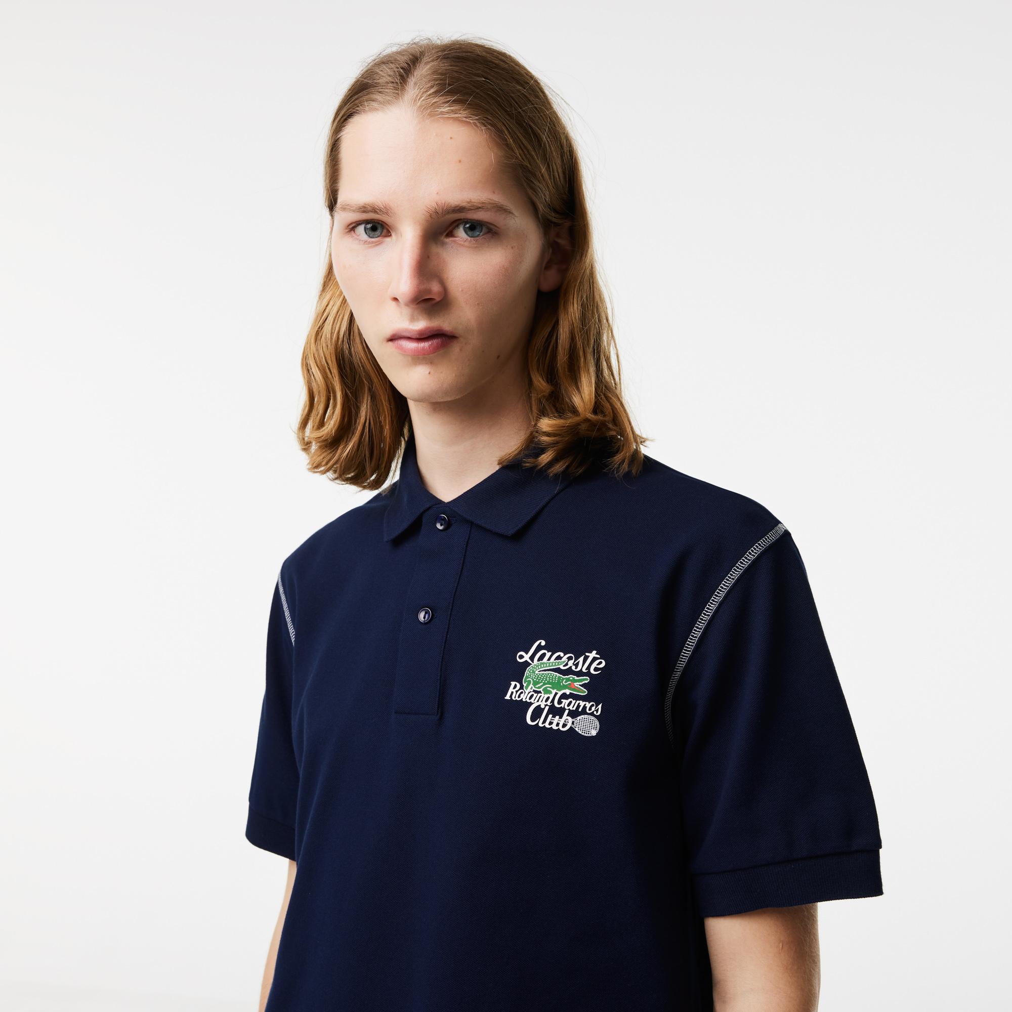 Lacoste x Roland-Garros Man Club Polo - Navy - ROLAND-GARROS