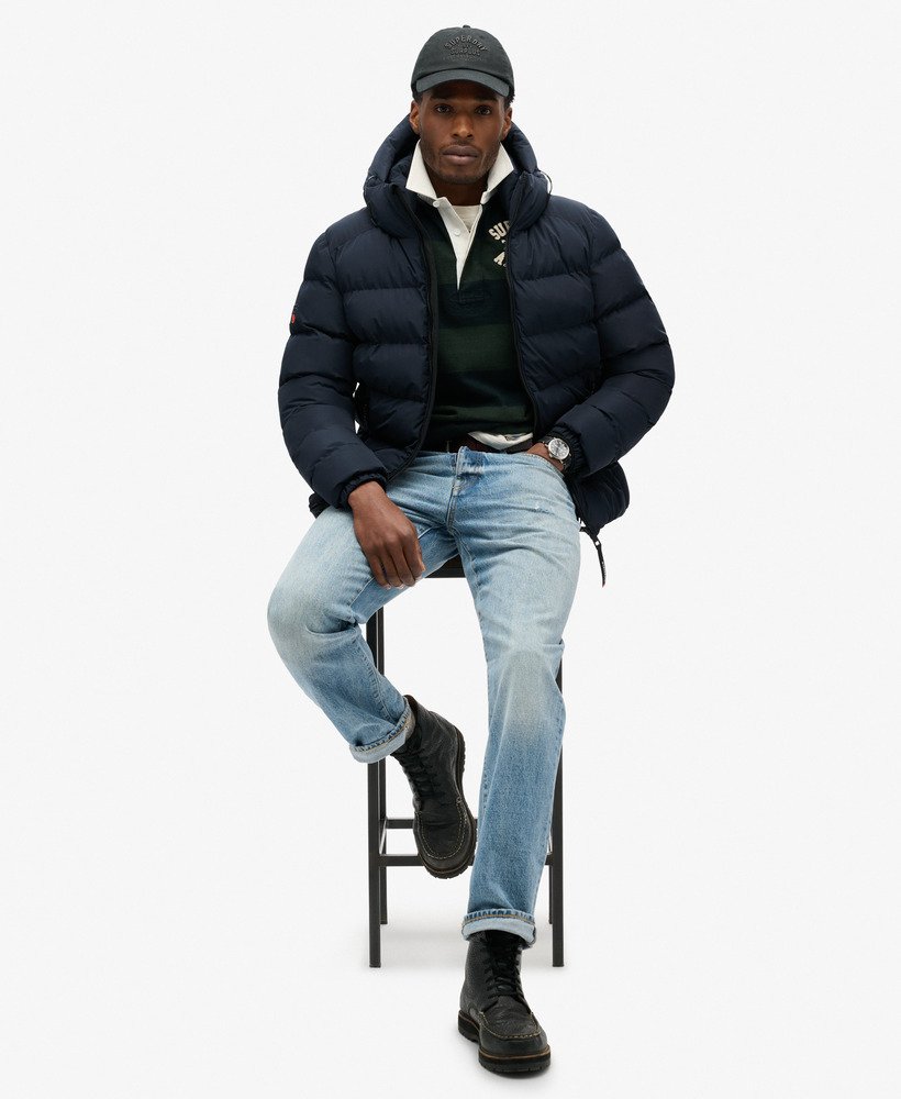 Hooded Sports Puffer Jacket