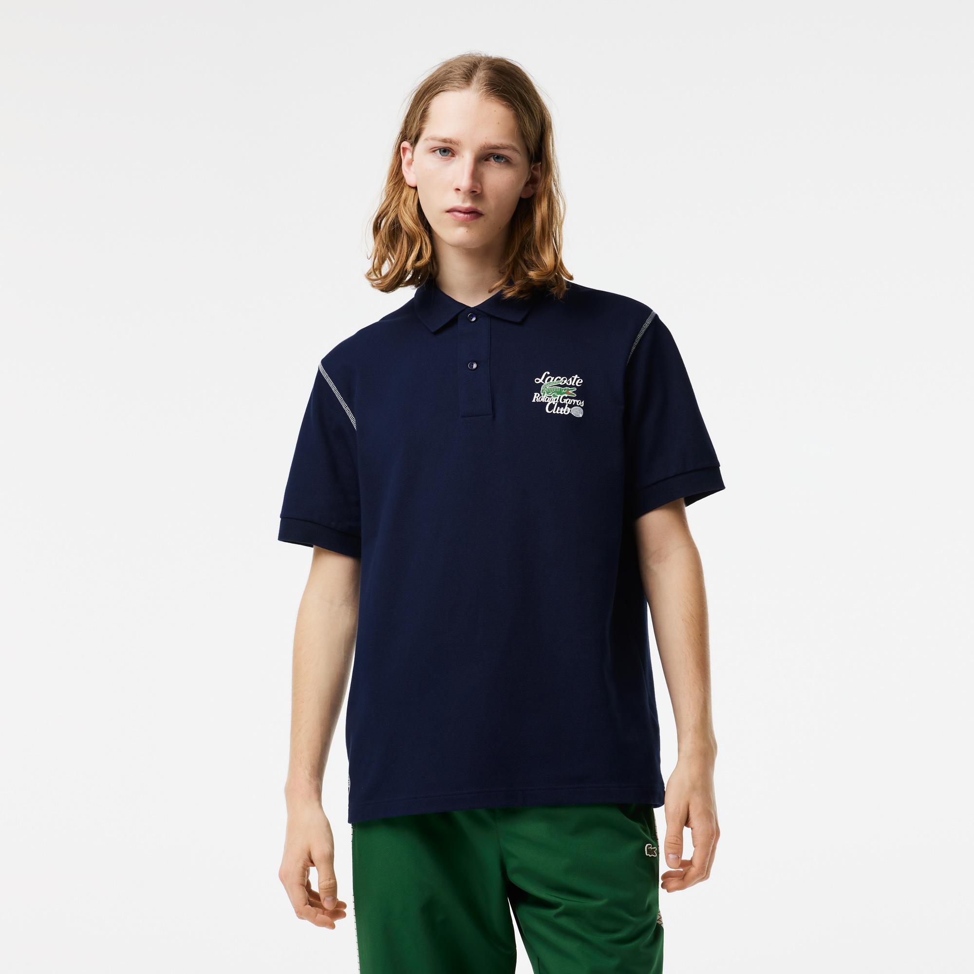 Lacoste x Roland-Garros Man Club Polo - Navy - ROLAND-GARROS