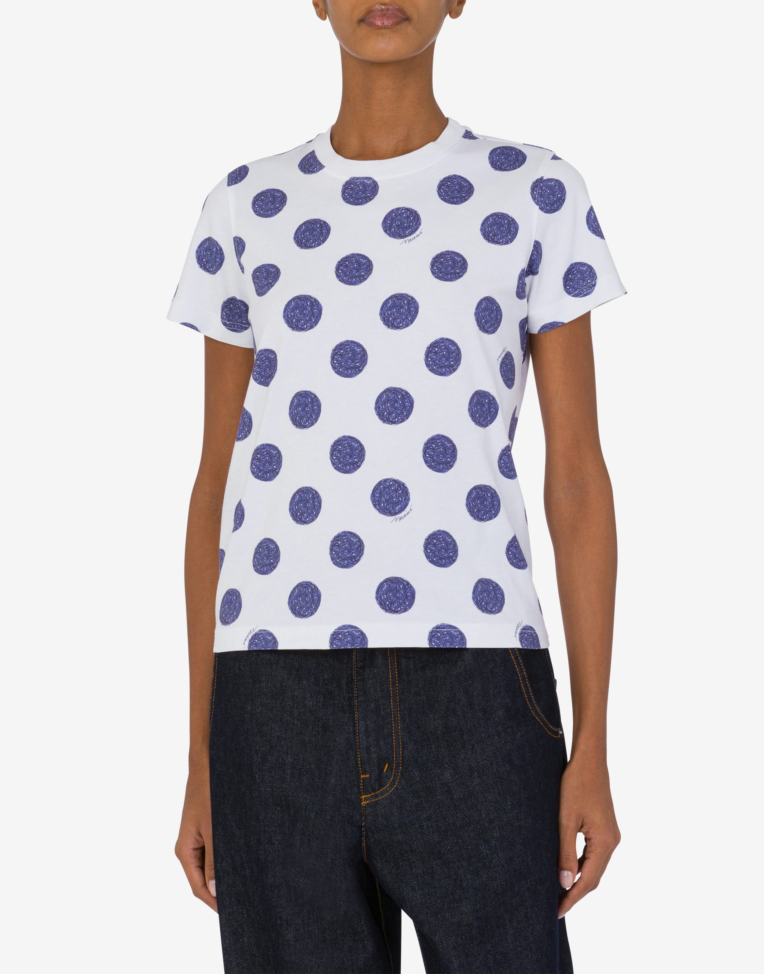 Organic jersey T-shirt Biro Polka Dots