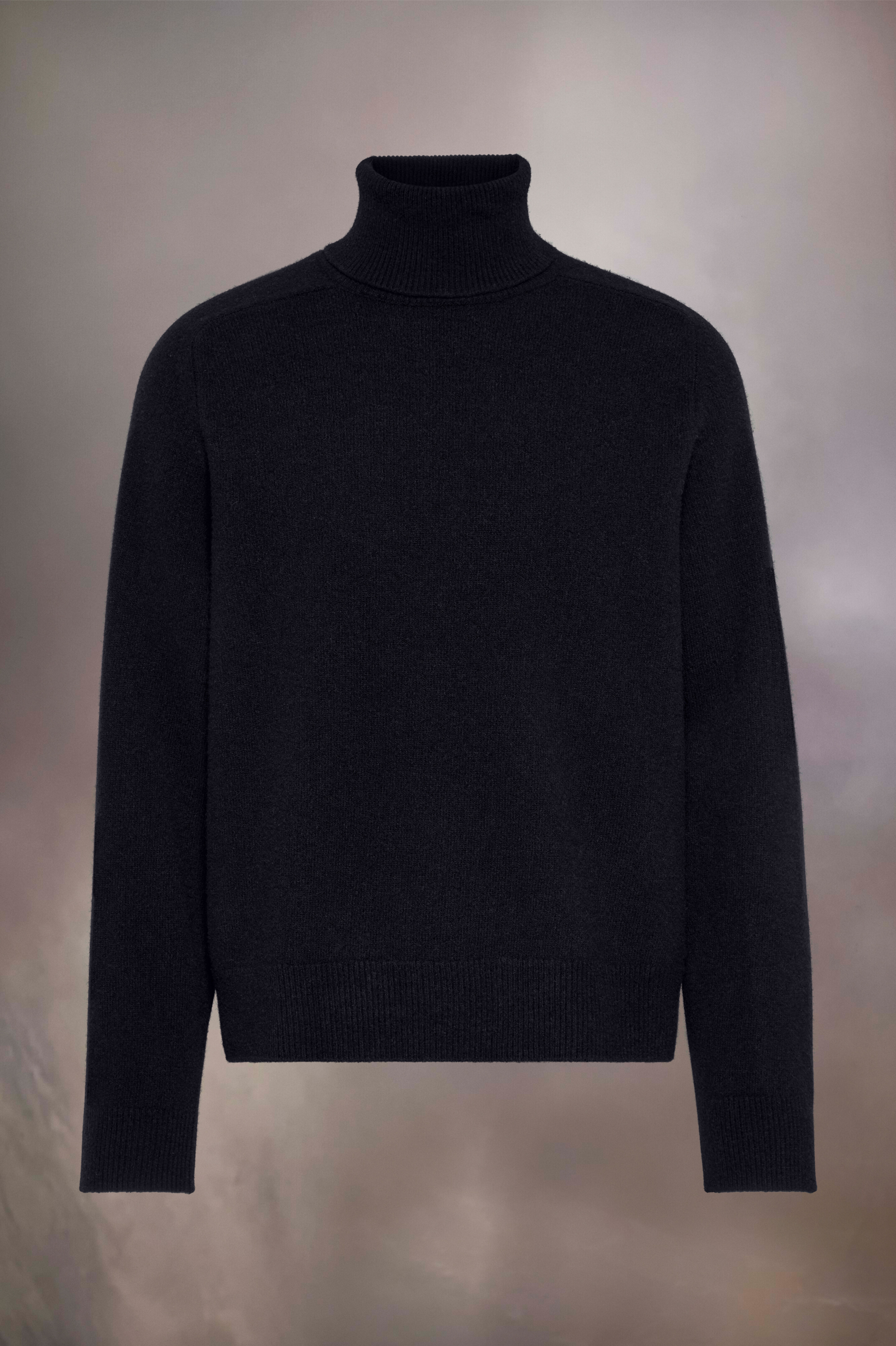 Washed Lambswool Roll-Neck Sweater
