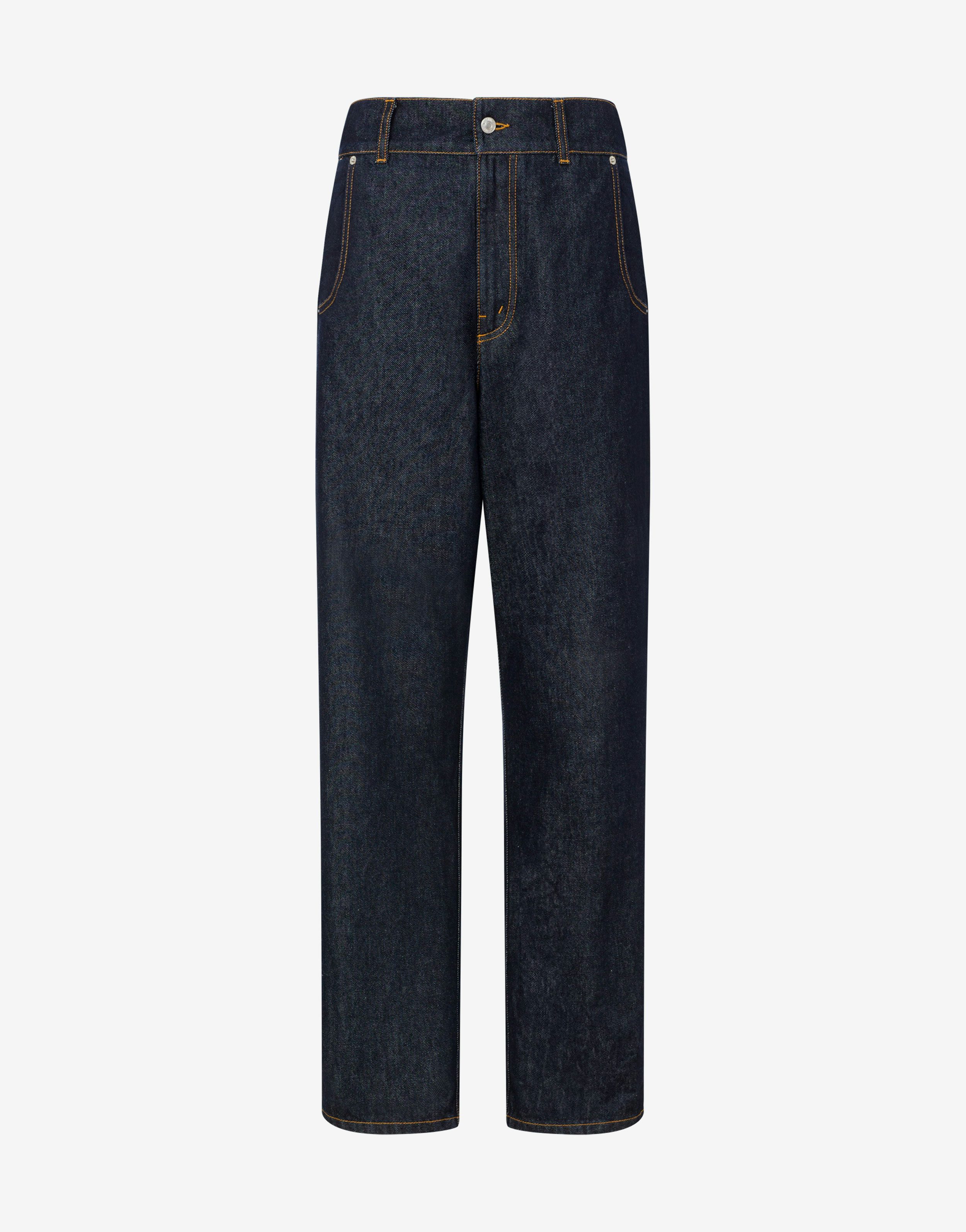 Blue denim pants Laurel Crown Patch