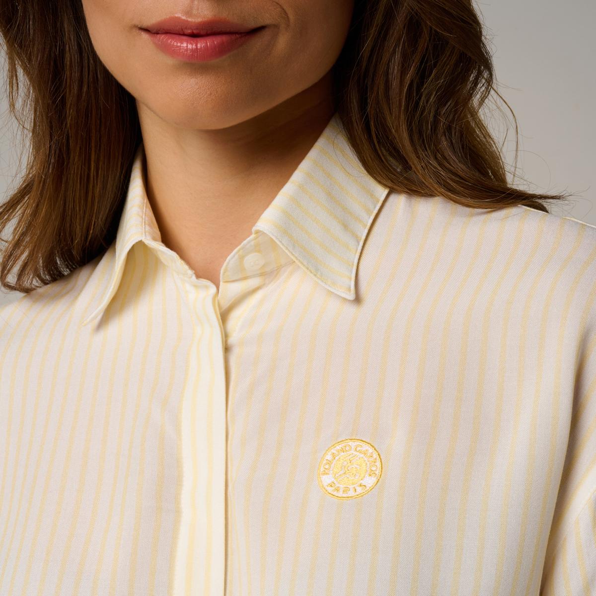 Roland-Garros woman Heritage Shirt - White - ROLAND-GARROS