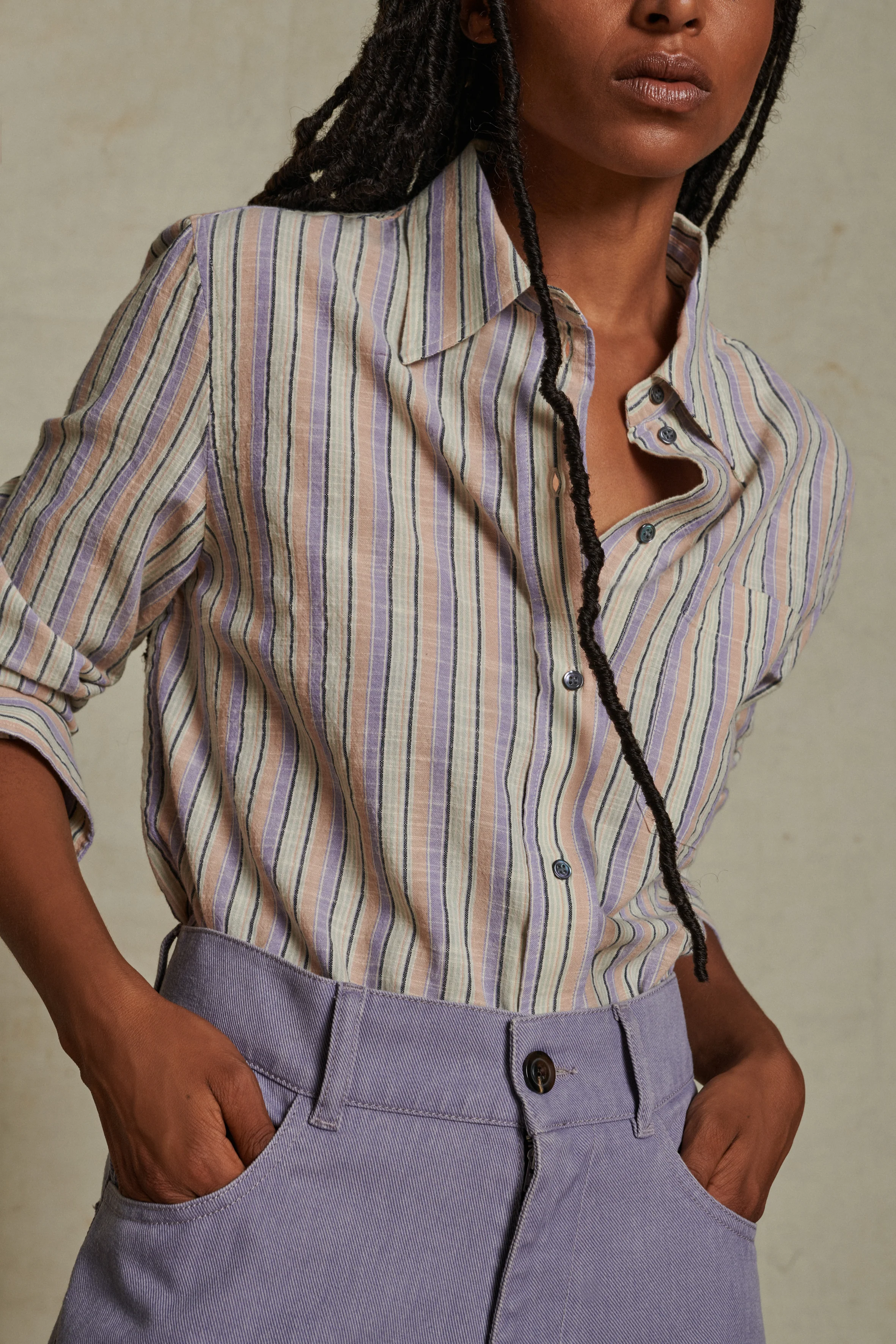 ALPHEE PURPLE SHIRT