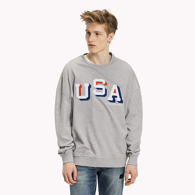 Tommy Hilfiger Logo Embellished Sweatshirt