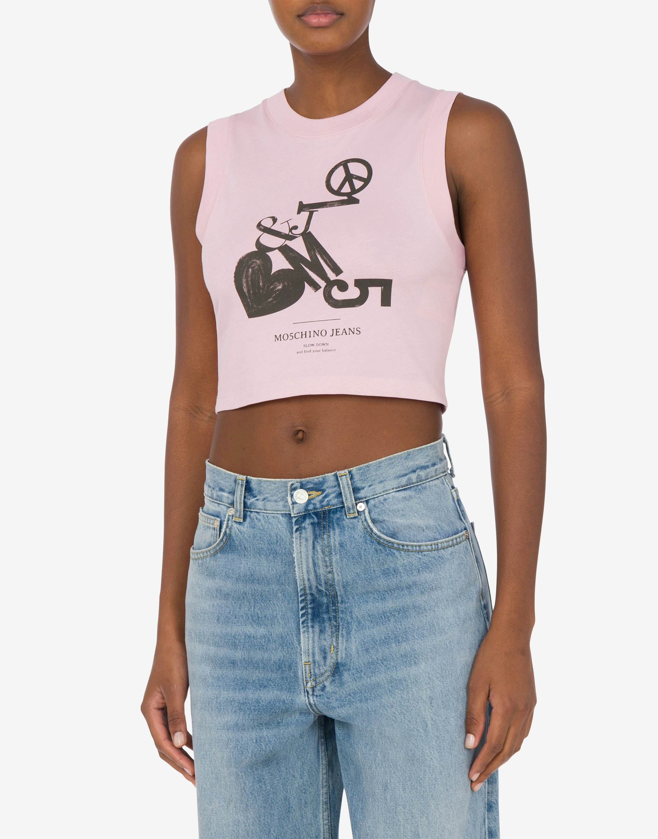 Cropped jersey top Urban Logo