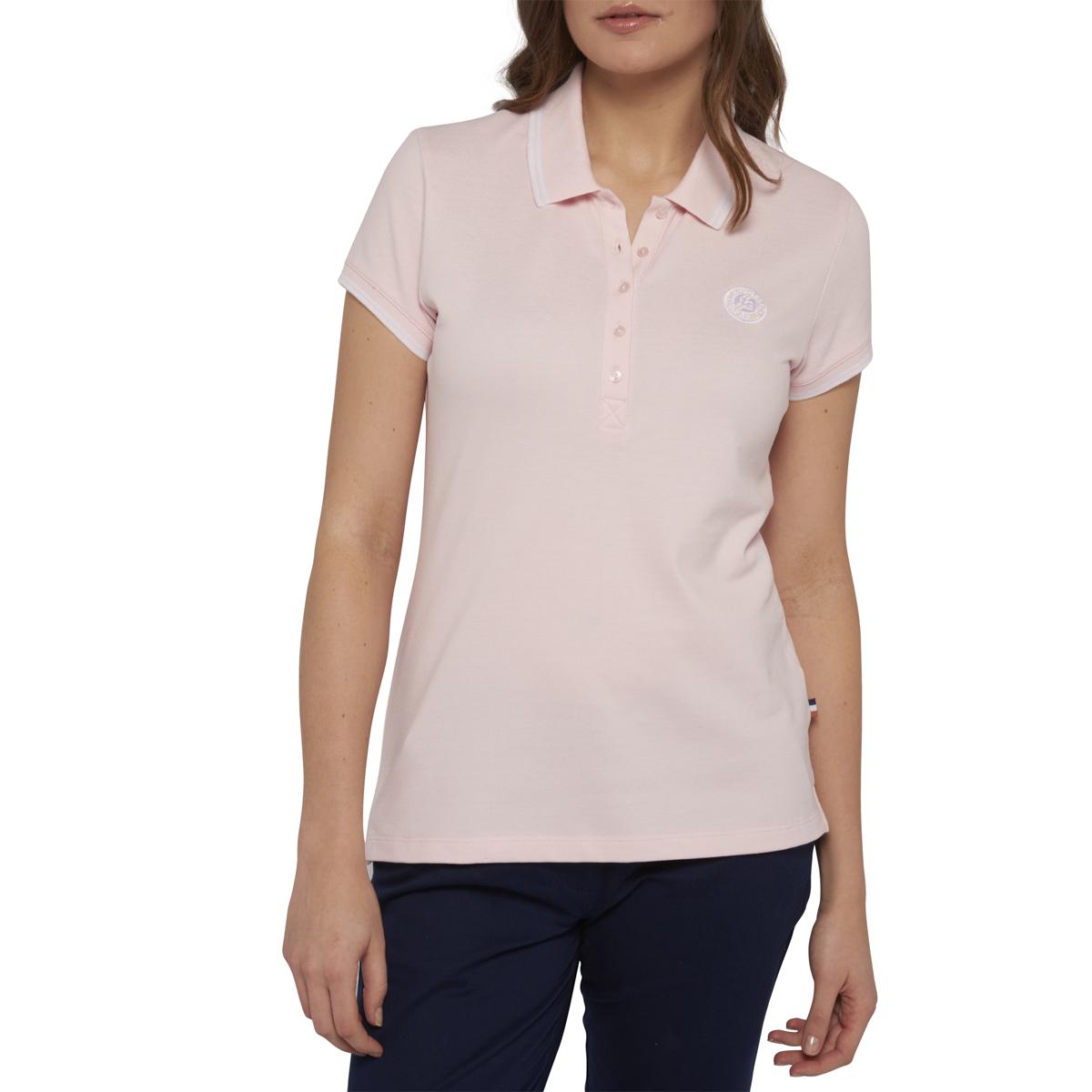 Roland-Garros woman polo shirt - pink - ROLAND-GARROS