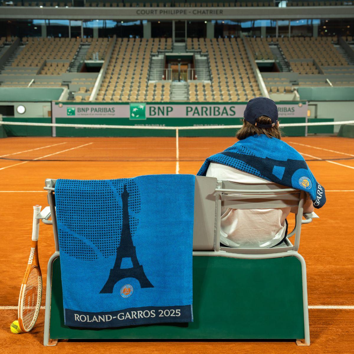 2025 Roland-Garros Official Unisex Player Towel - Navy - ROLAND-GARROS