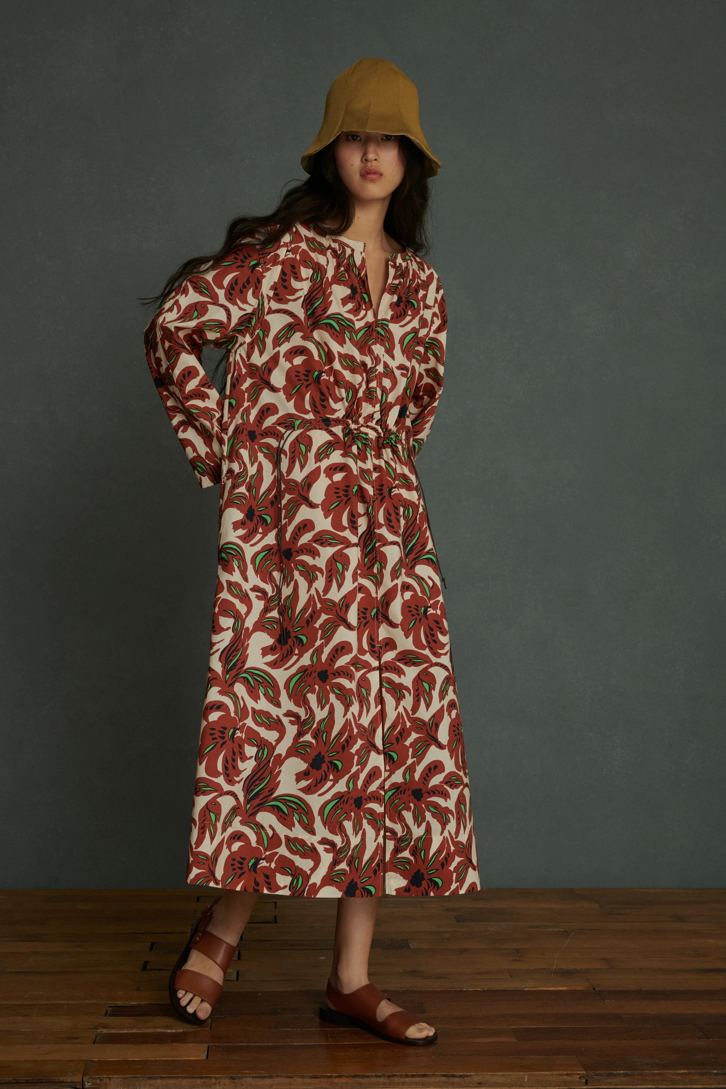 AGNES BROWN DRESS