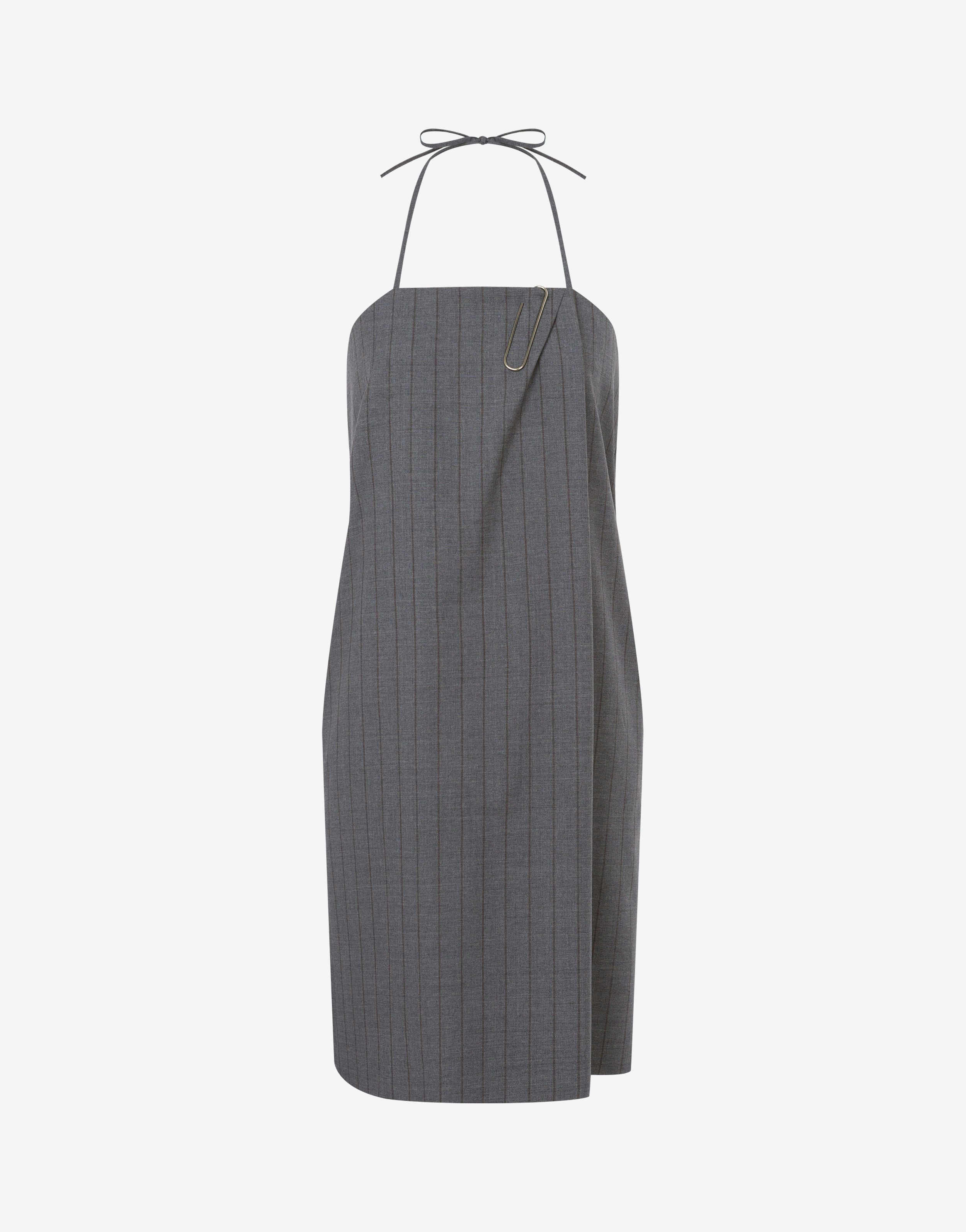 Wool Pinstripe Dress Office Inspiration