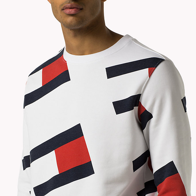 Tommy Hilfiger All-Over Flag Sweatshirt