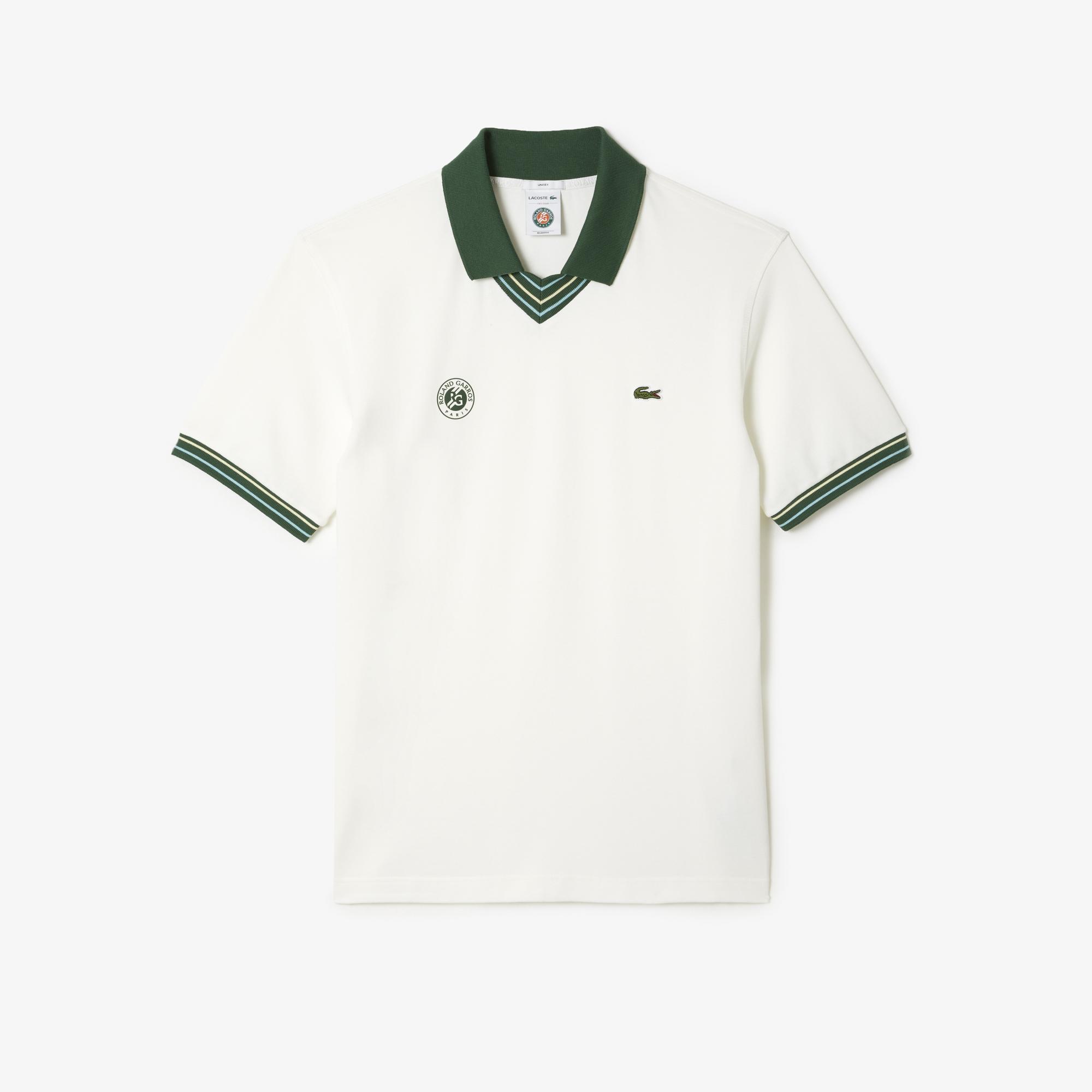 Lacoste x Roland Garros Unisex Referee Polo - Beige - ROLAND-GARROS
