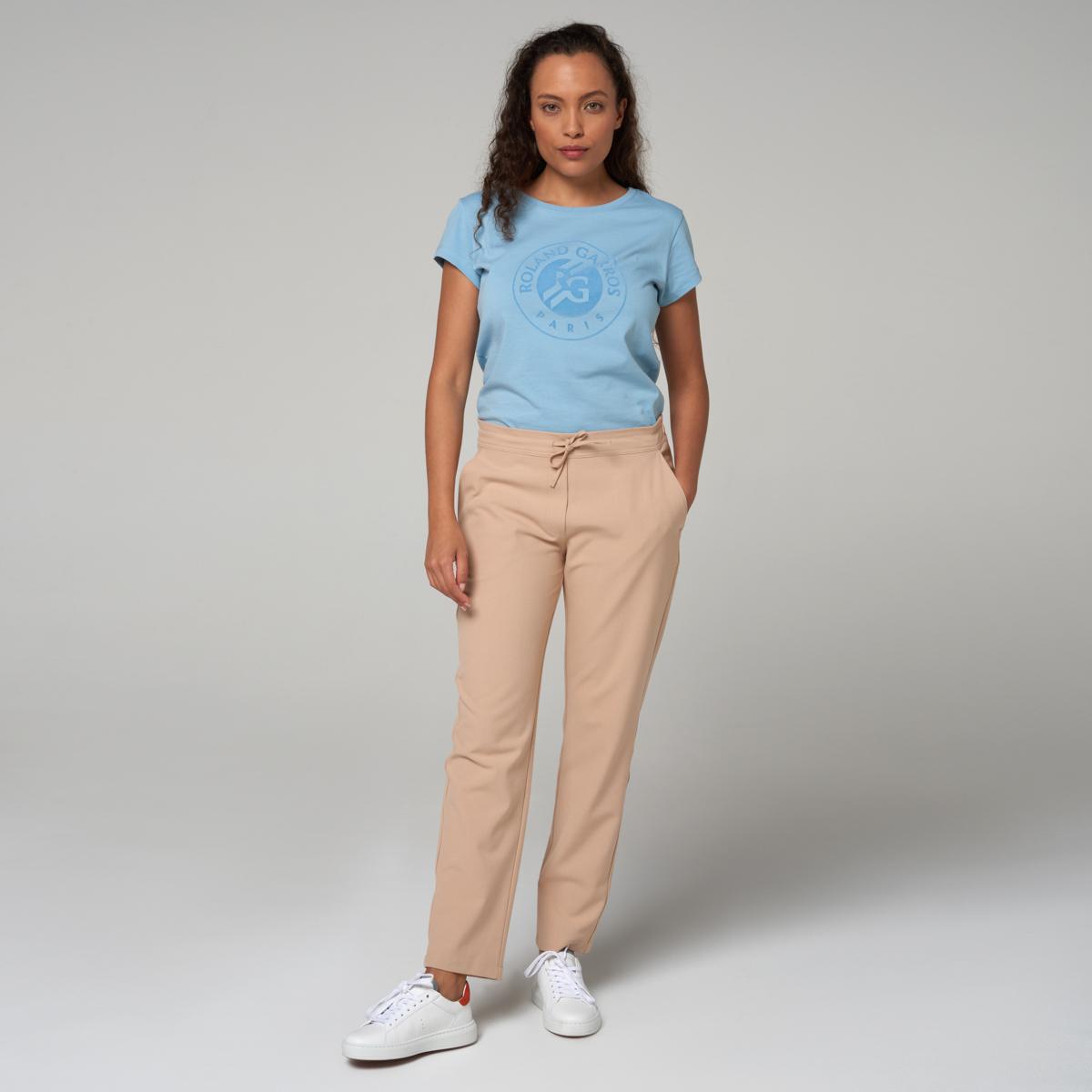 Roland-Garros woman trousers - Beige - ROLAND-GARROS