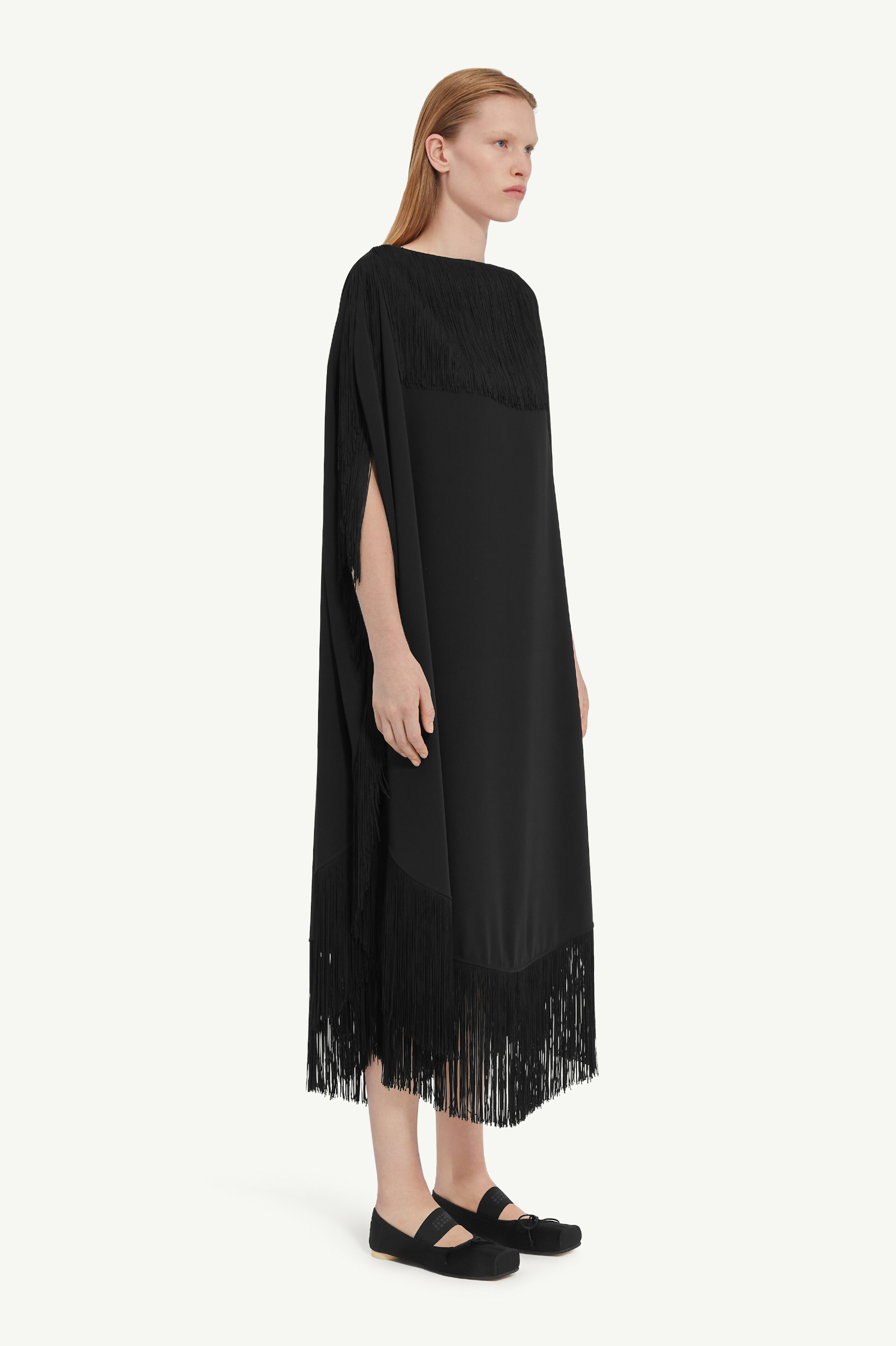 Boat neck maxi dress