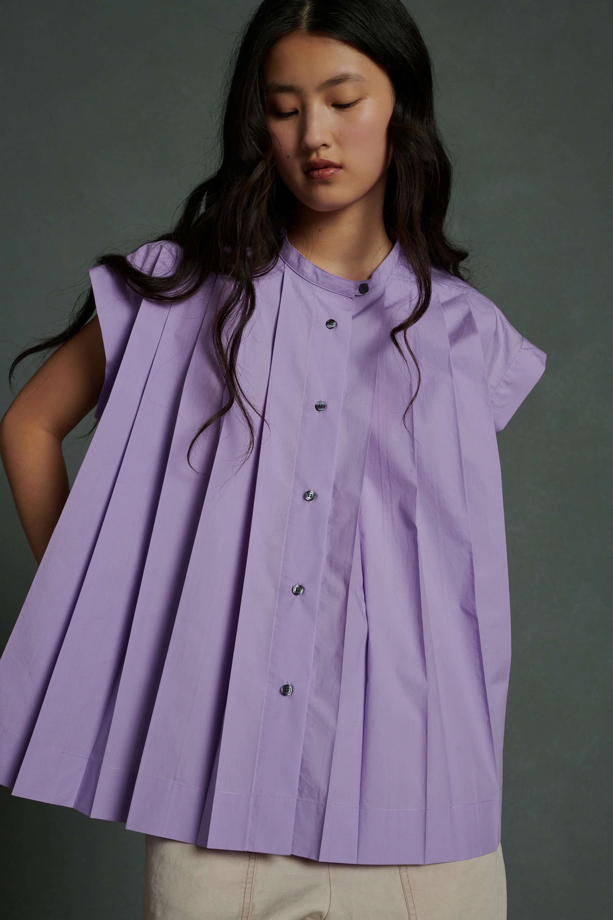 ABEILLE PURPLE BLOUSE