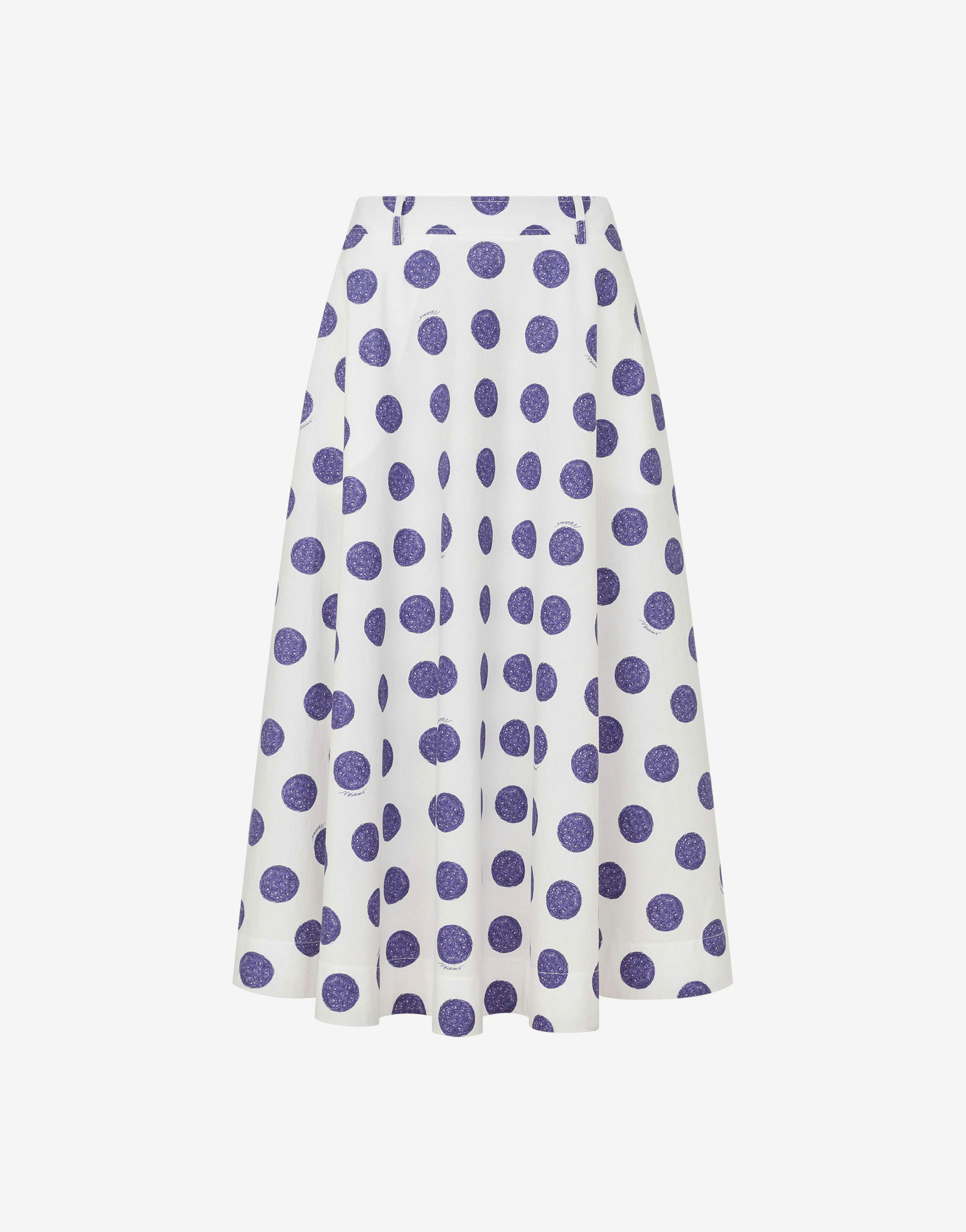 Biro Polka Dots poplin skirt