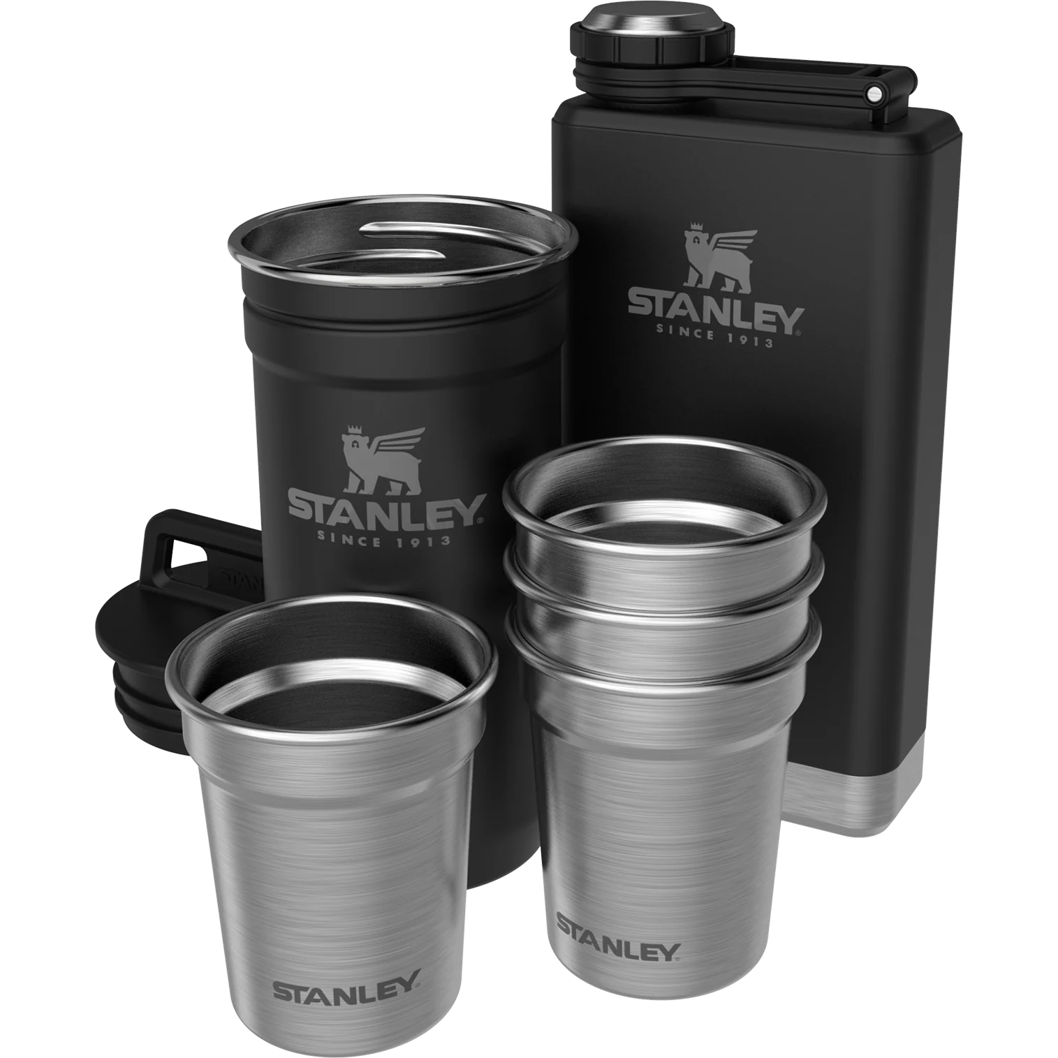 Adventure Pre-Party Shot Glass + Flask Set