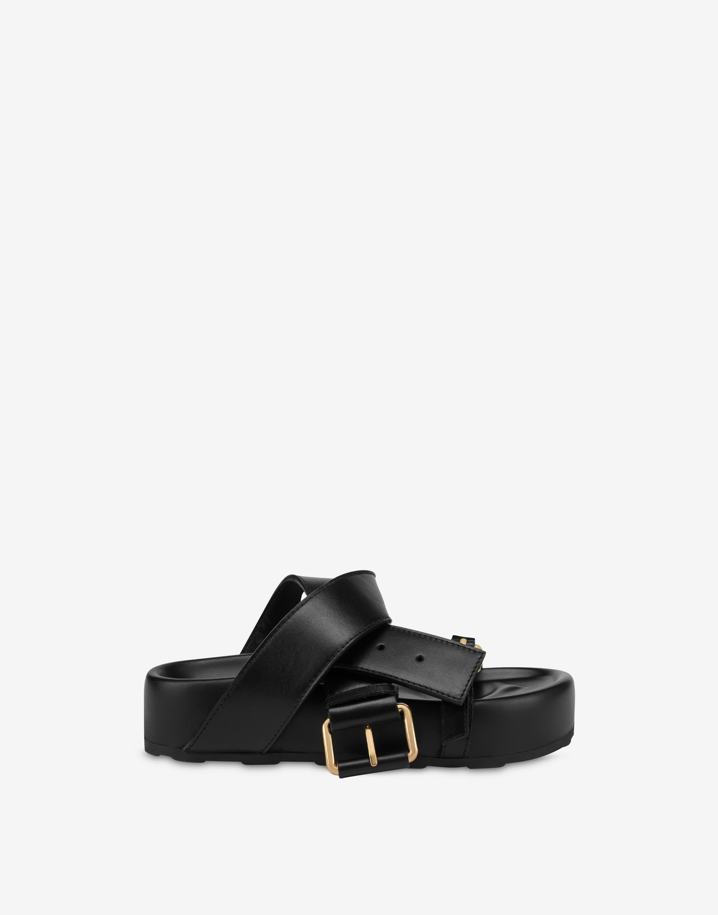 Belted Up Wedge Sandals