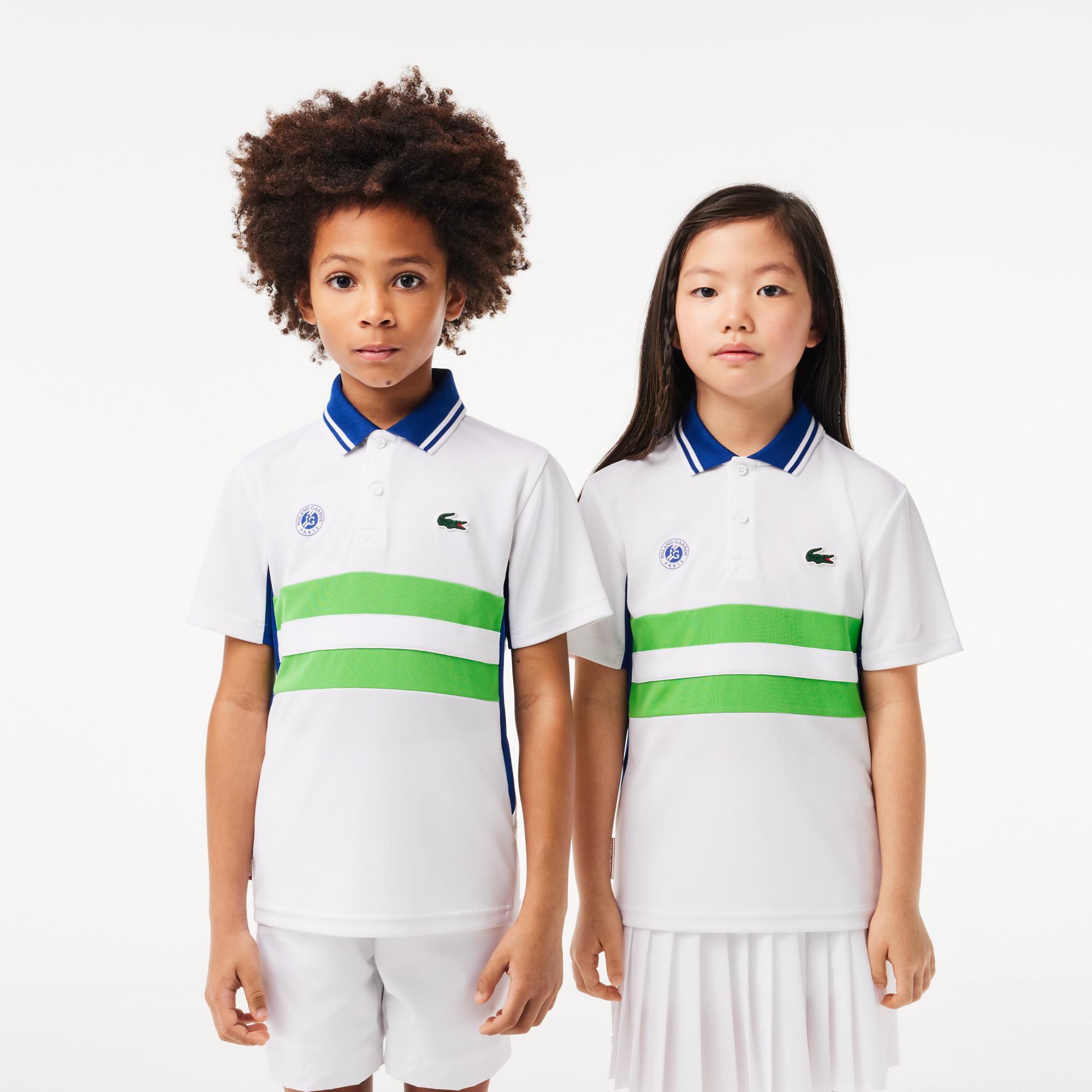 Lacoste x Roland-Garros children Performance Polo – White - ROLAND-GARROS
